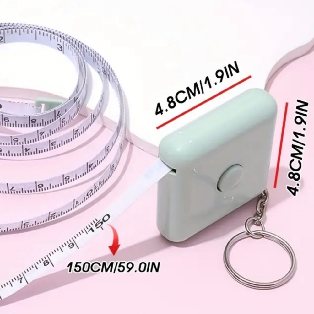 Green SQUARE Measuring Tape NIP